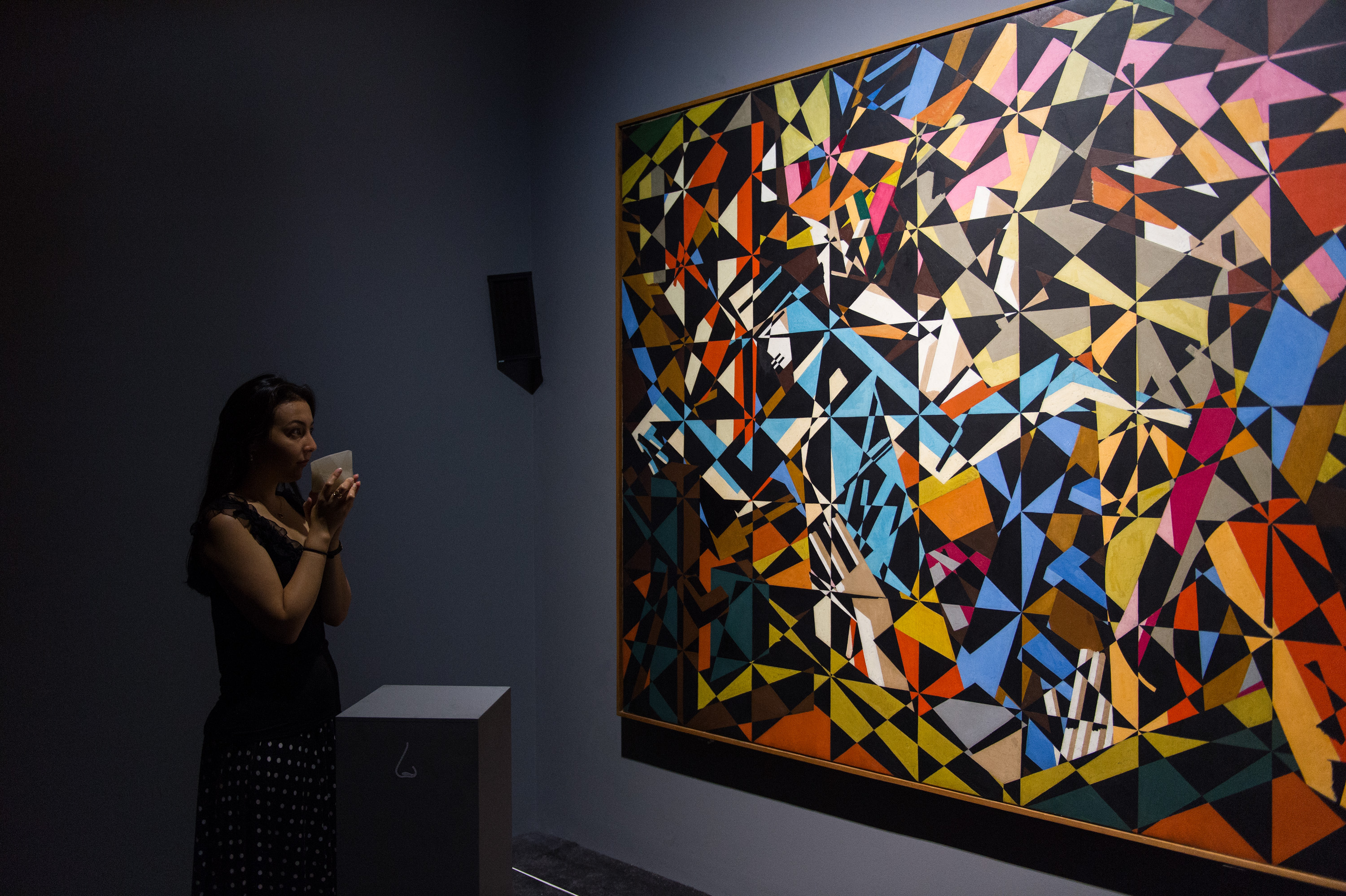 Tate Sensorium installation around David Bomberg's painting 'In the Hold'