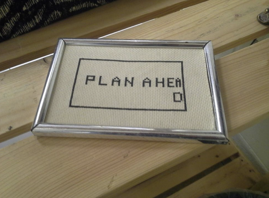 plan ahead cross stitch