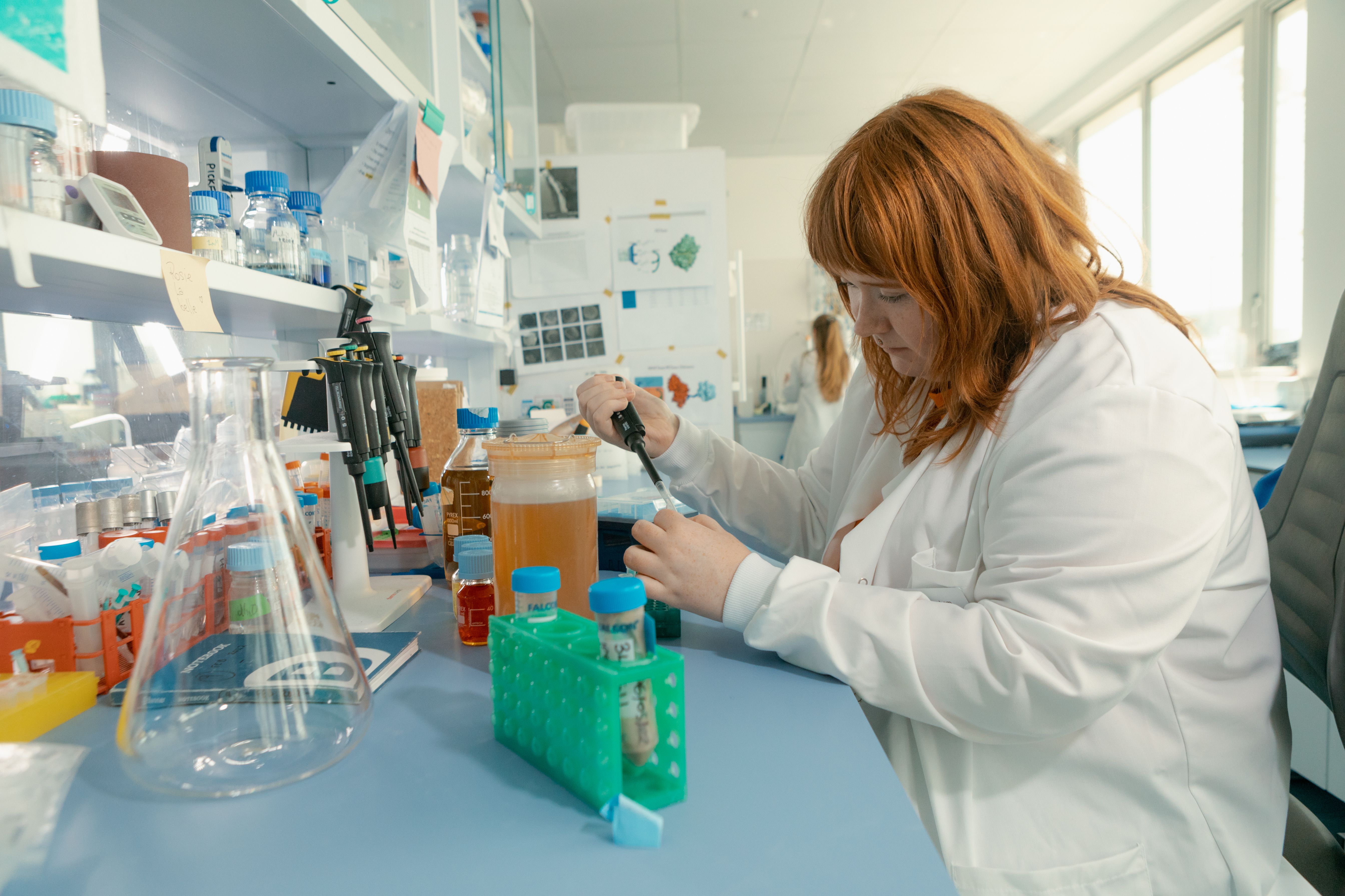 Scientist working in a lab