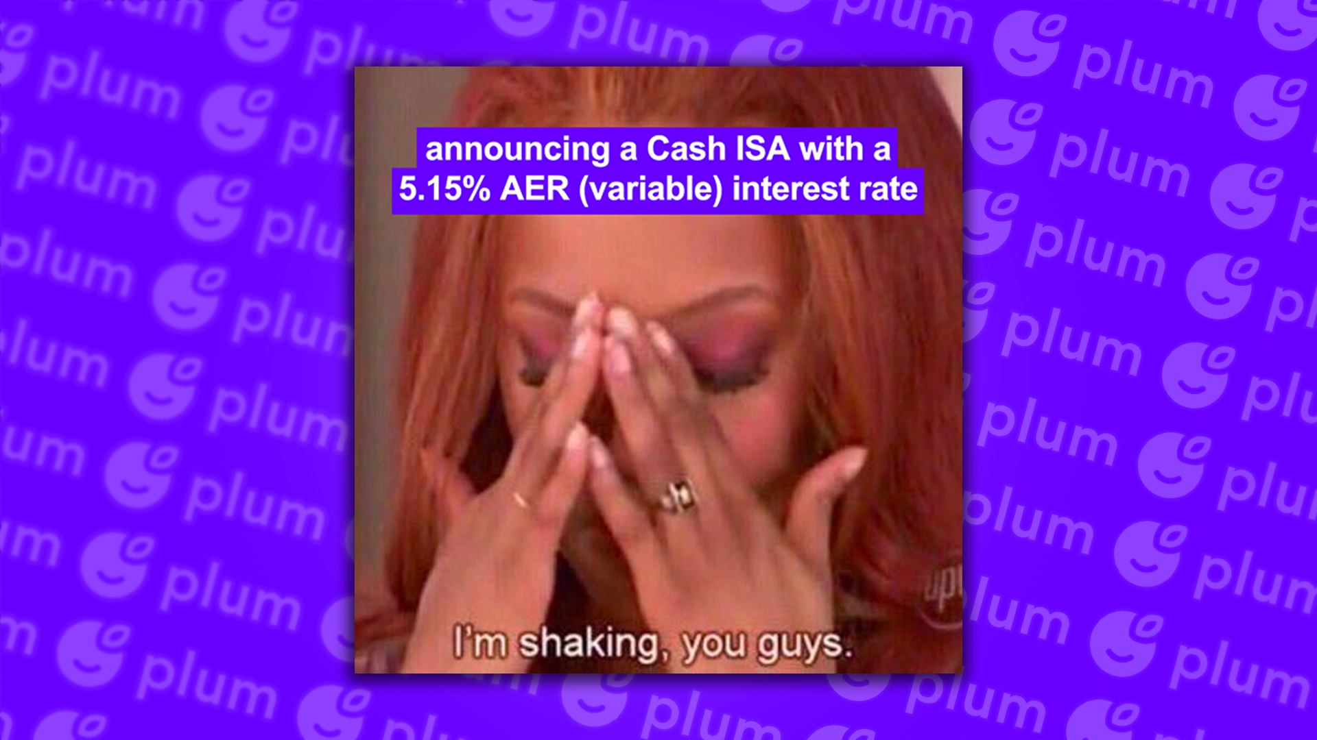 Plum ISA social campaign - Tyra Banks meme