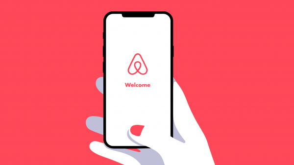 air bnb on mobile illustration - ao