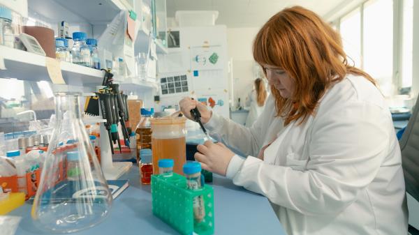 Scientist working in a lab