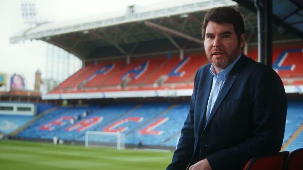 Ronan sat in the stands at Selhurst Park