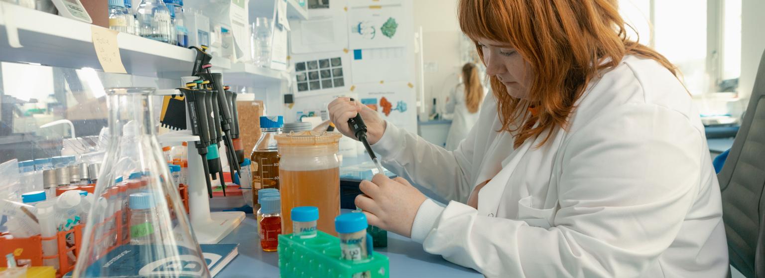 Scientist working in a lab