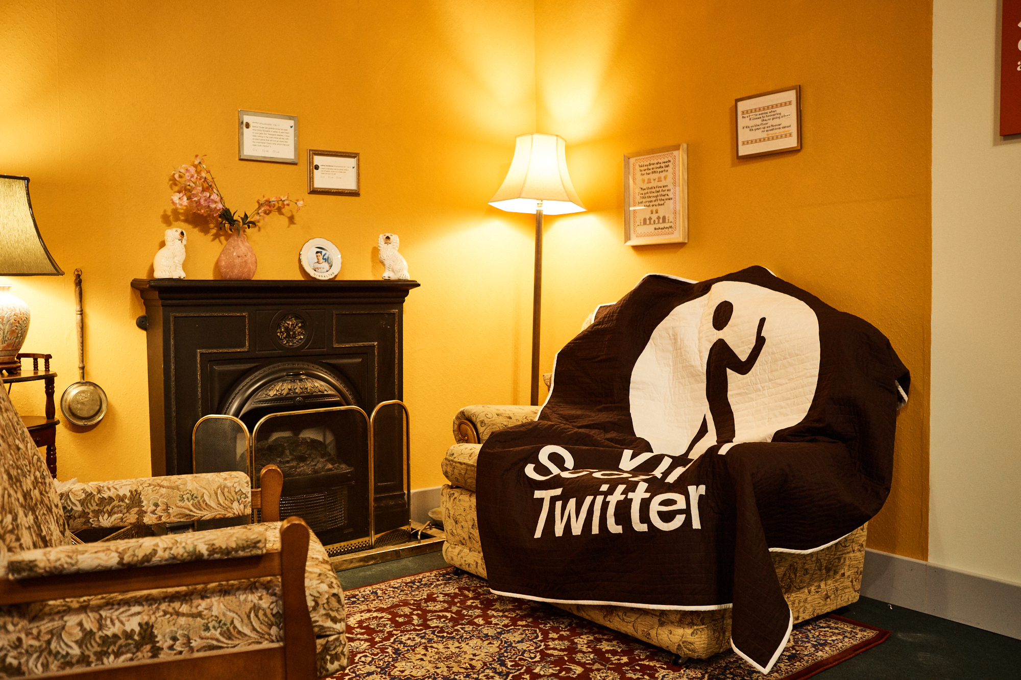 Our recreation of a Scottish Gran's living room at the Visit #ScottishTwitter centre